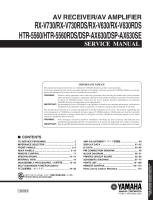 Yamaha RXV-730-RDS - Service Manual 
